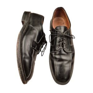 Allen Edmonds Hillcrest Mens Black Leather Apron Toe Derby Dress Shoes 10.5 D